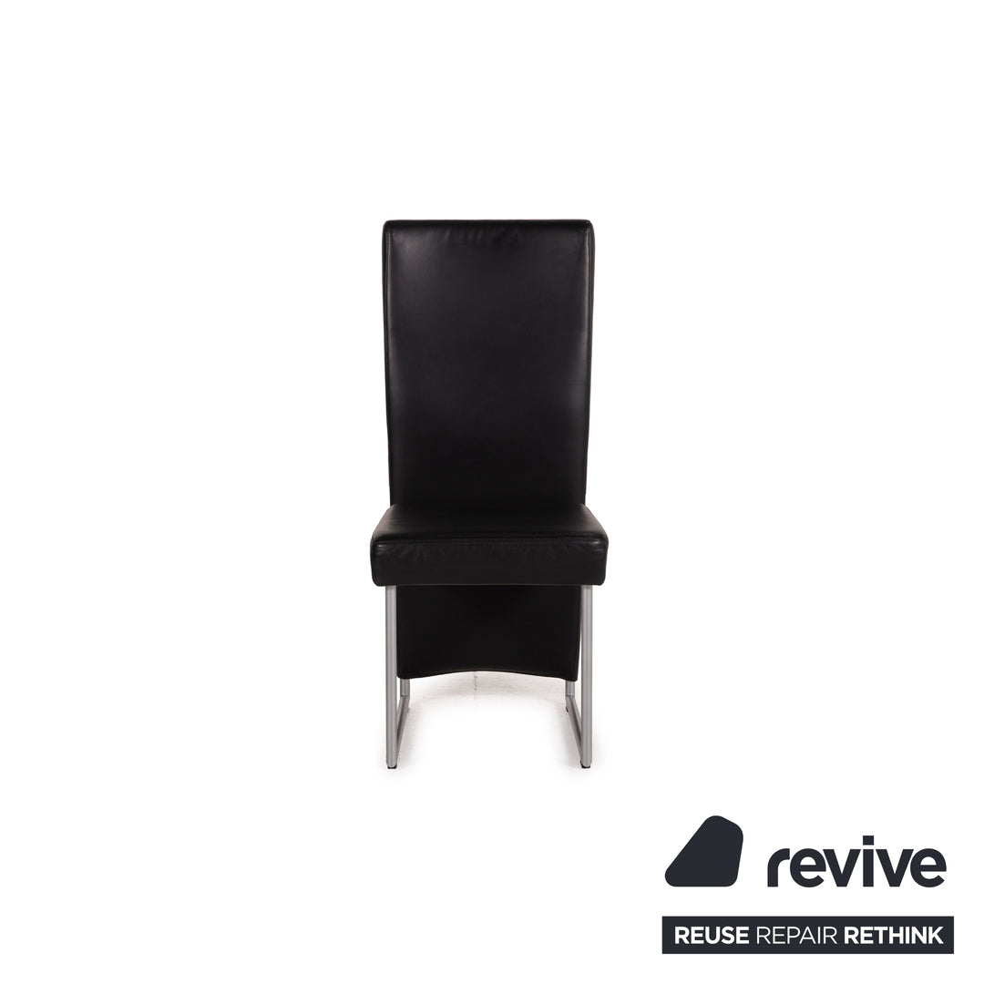 Rolf Benz 7400 Leather Chair Black