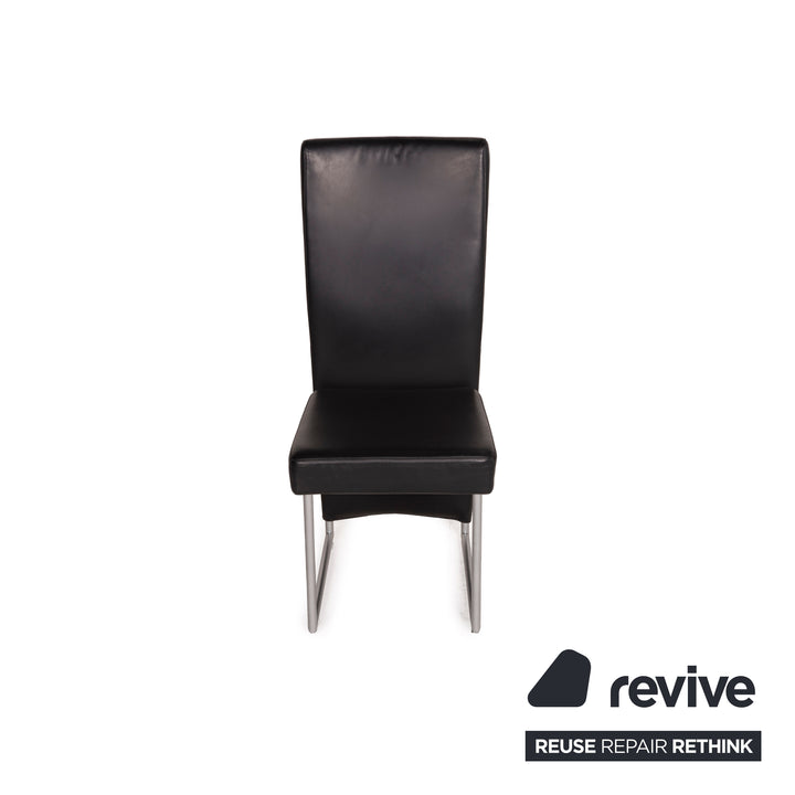 Rolf Benz 7400 Leather Chair Black