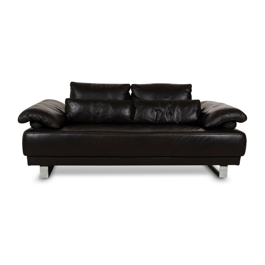 Rolf Benz Leder Zweisitzer Braun Sofa Couch