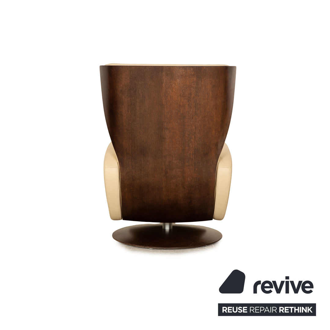 Rolf Benz LSE 5400 leather armchair cream manual function relaxation function