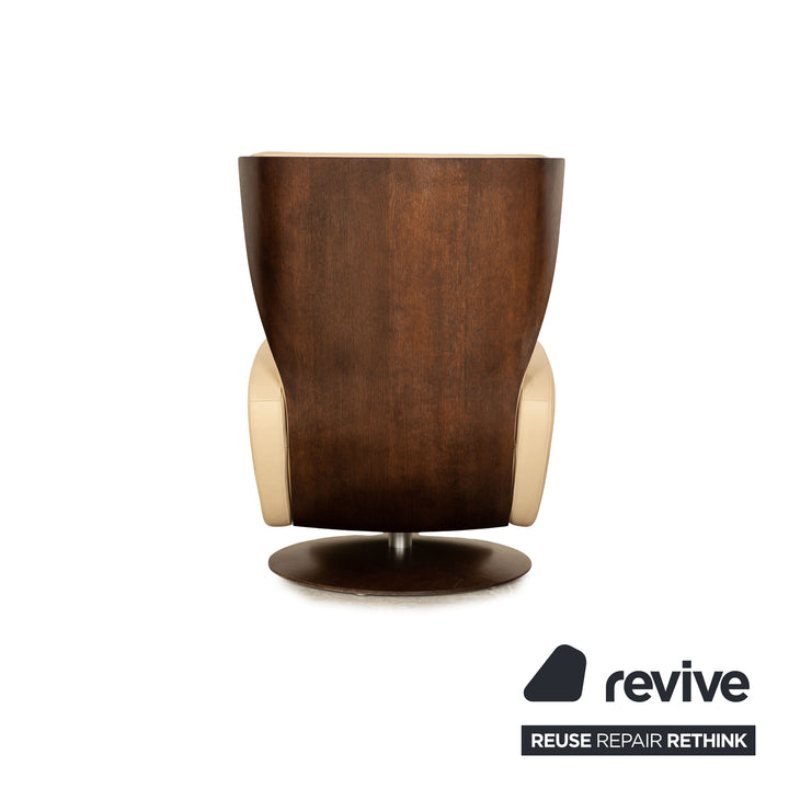 Rolf Benz LSE 5400 leather armchair cream manual function relaxation function