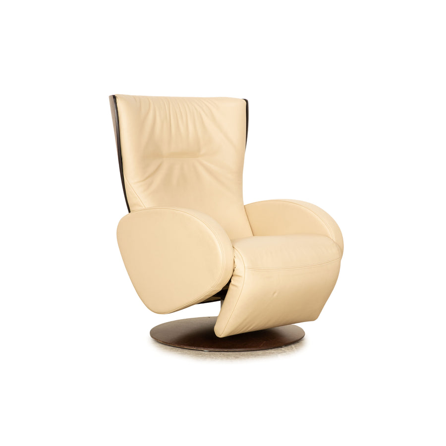 Rolf Benz LSE 5400 leather armchair cream manual function relaxation function