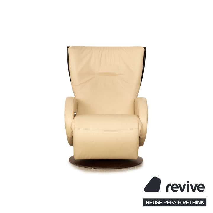 Rolf Benz LSE 5400 leather armchair cream manual function relaxation function