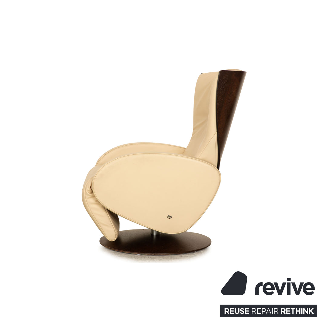 Rolf Benz LSE 5400 leather armchair cream manual function relaxation function