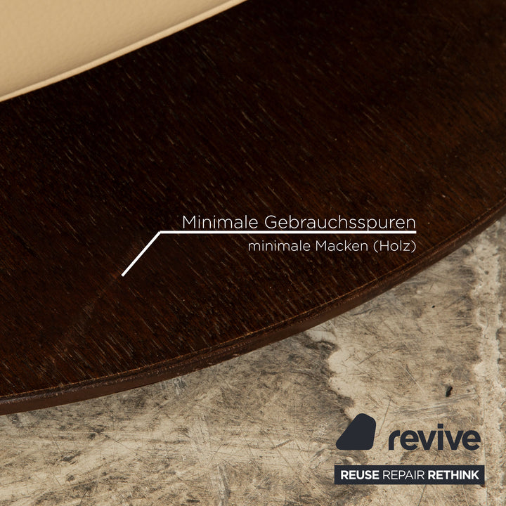 Rolf Benz LSE 5400 leather armchair cream manual function relaxation function