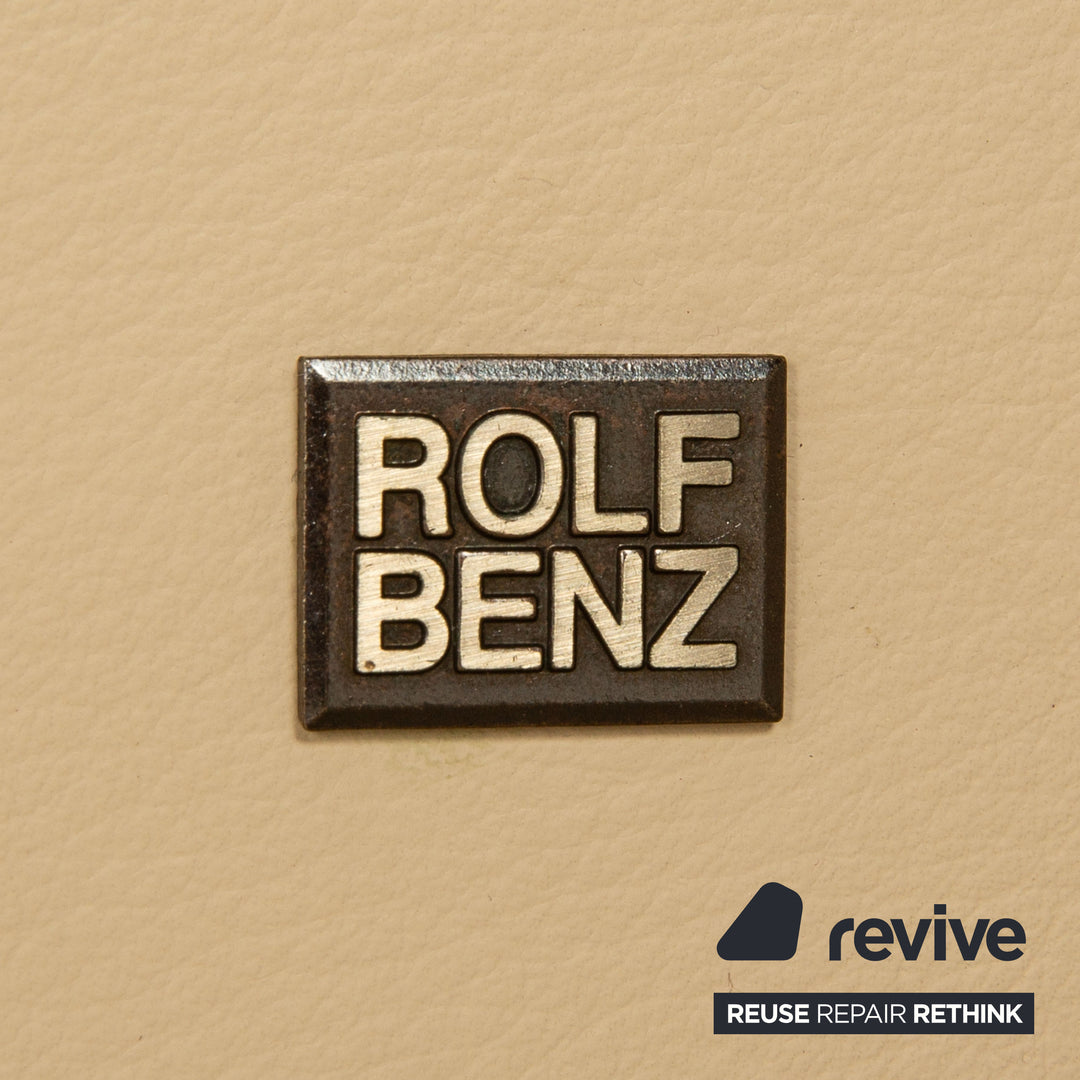 Rolf Benz LSE 5400 leather armchair cream manual function relaxation function