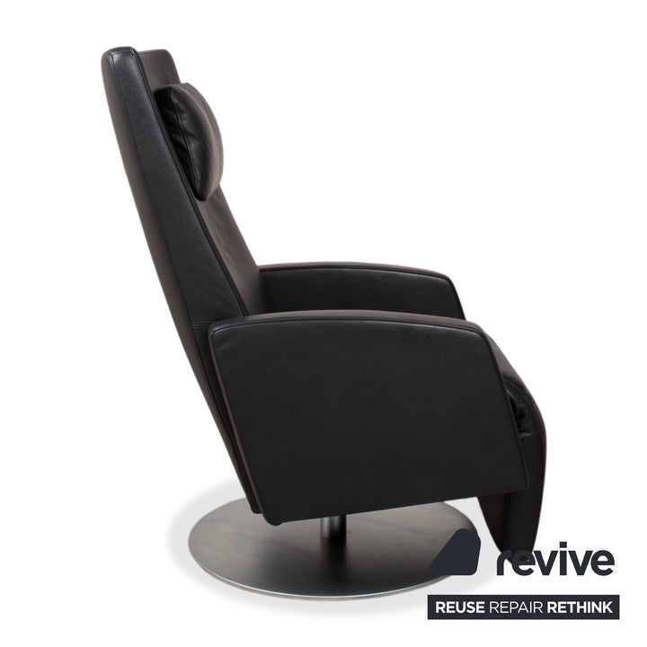 Rolf Benz LSE 5800 Leather Armchair Dark Grey Function Recliner Function