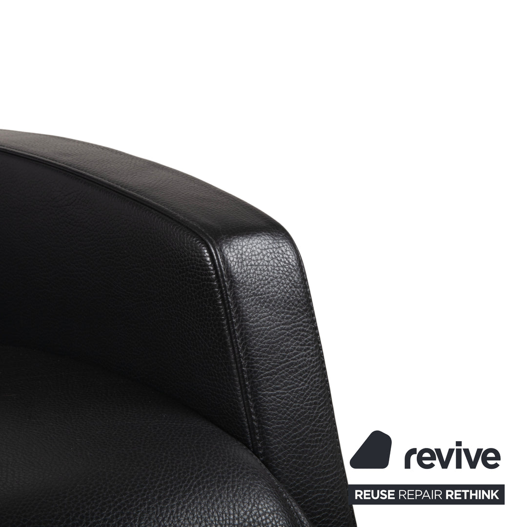 Rolf Benz LSE 5800 Leather Armchair Dark Grey Function Recliner Function