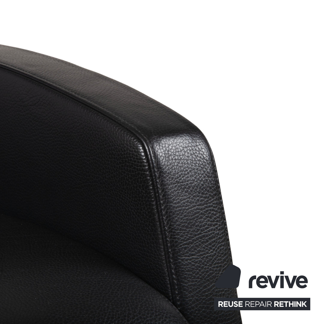 Rolf Benz LSE 5800 Leather Armchair Dark Grey Function Recliner Function