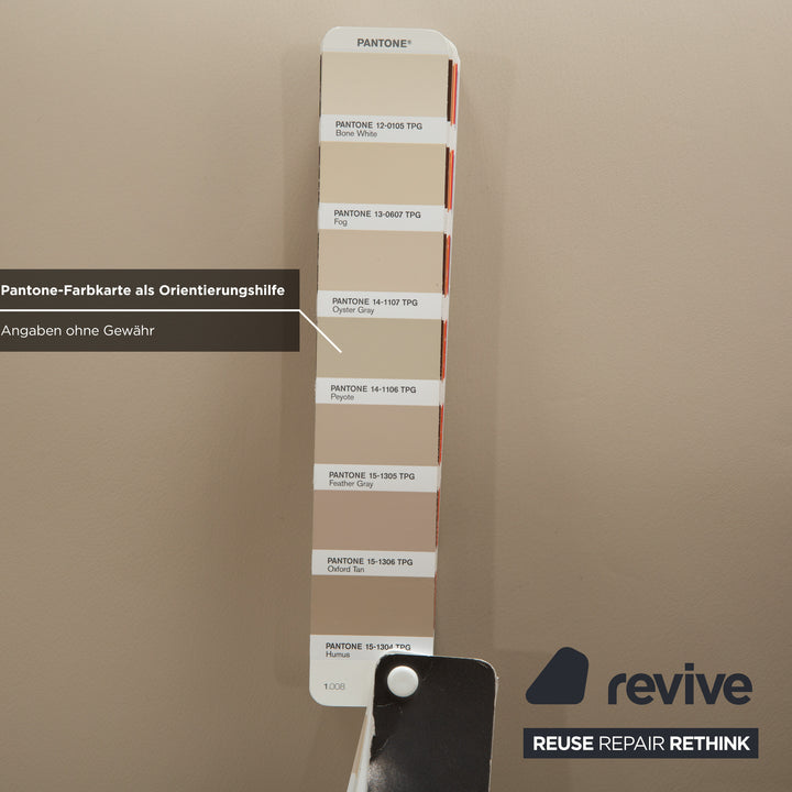 Rolf Benz MEG leather armchair beige manual function incl. stool