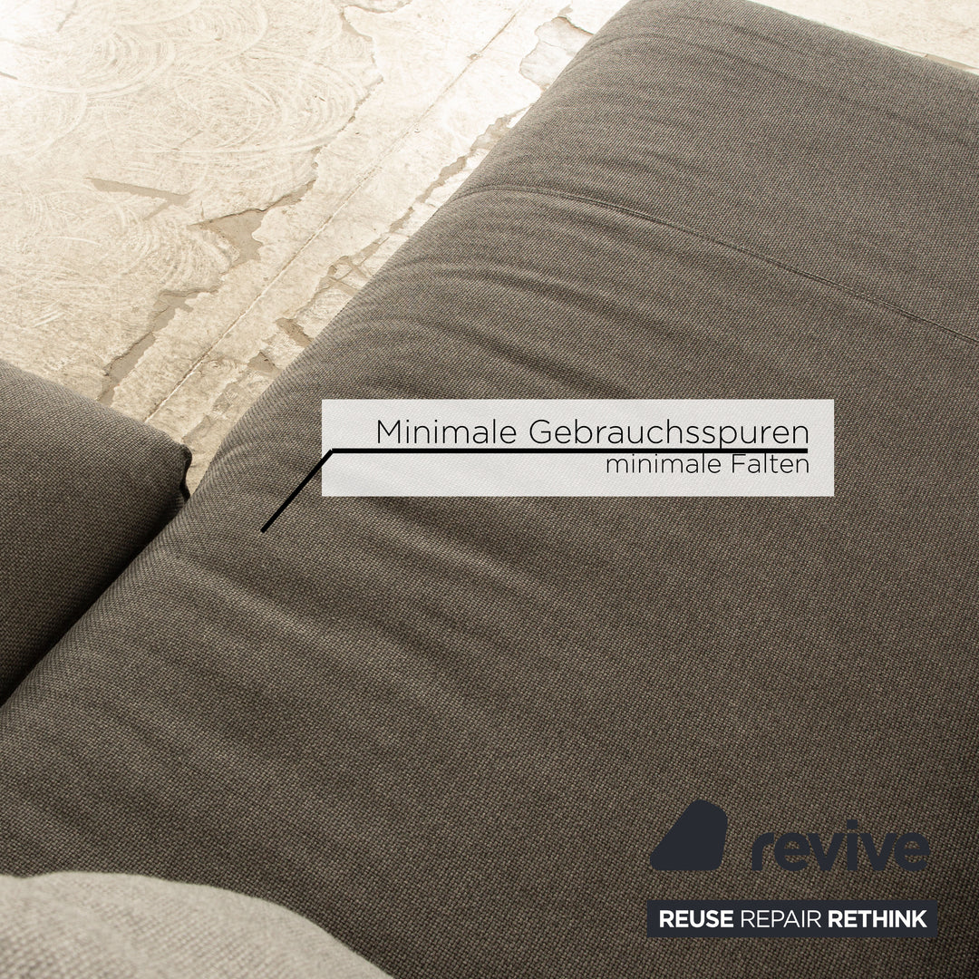 Rolf Benz Mio Fabric Corner Sofa Gray Recamiere Left Sofa Couch