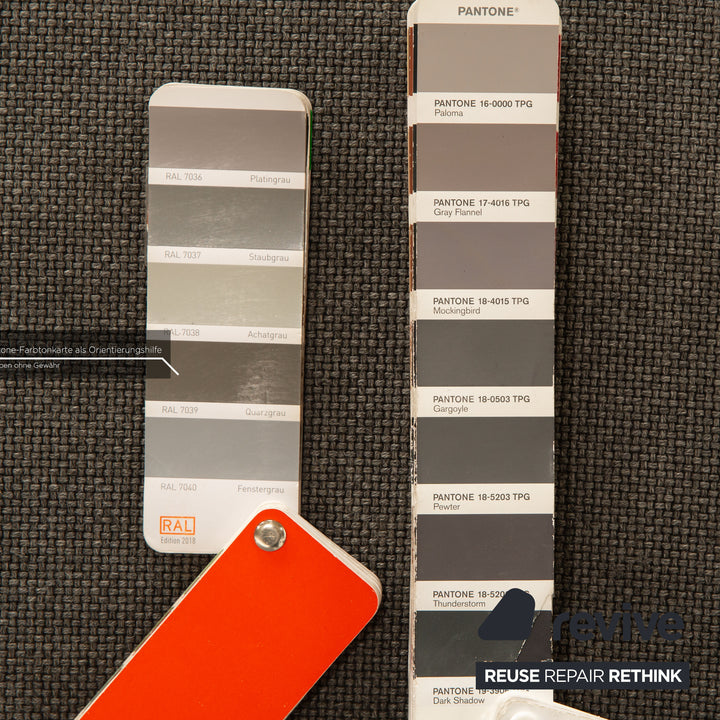 Rolf Benz Mio Fabric Corner Sofa Gray Recamiere Left Sofa Couch