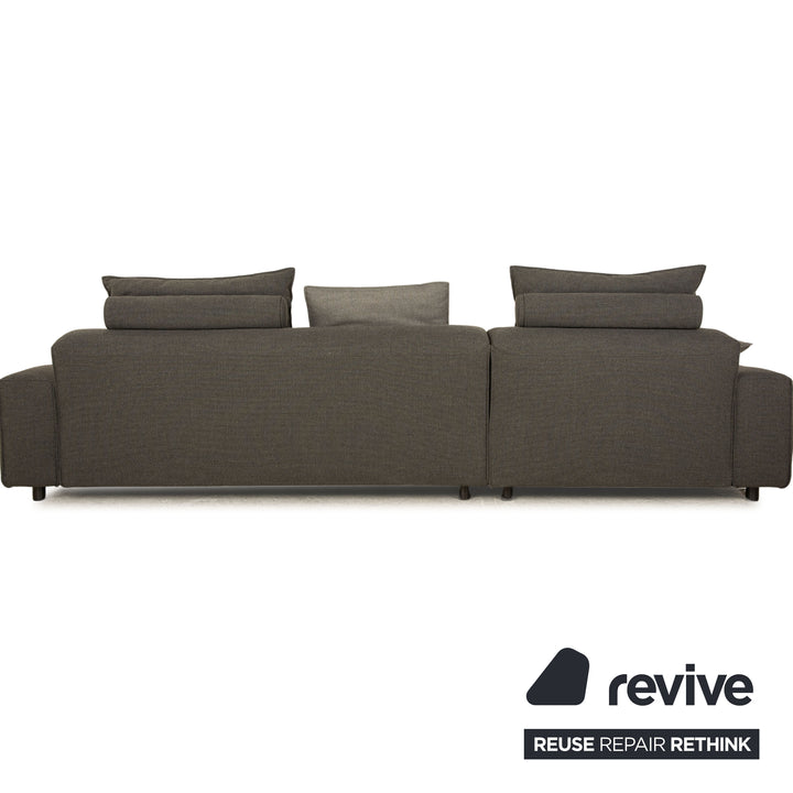 Rolf Benz Mio Fabric Corner Sofa Gray Recamiere Left Sofa Couch