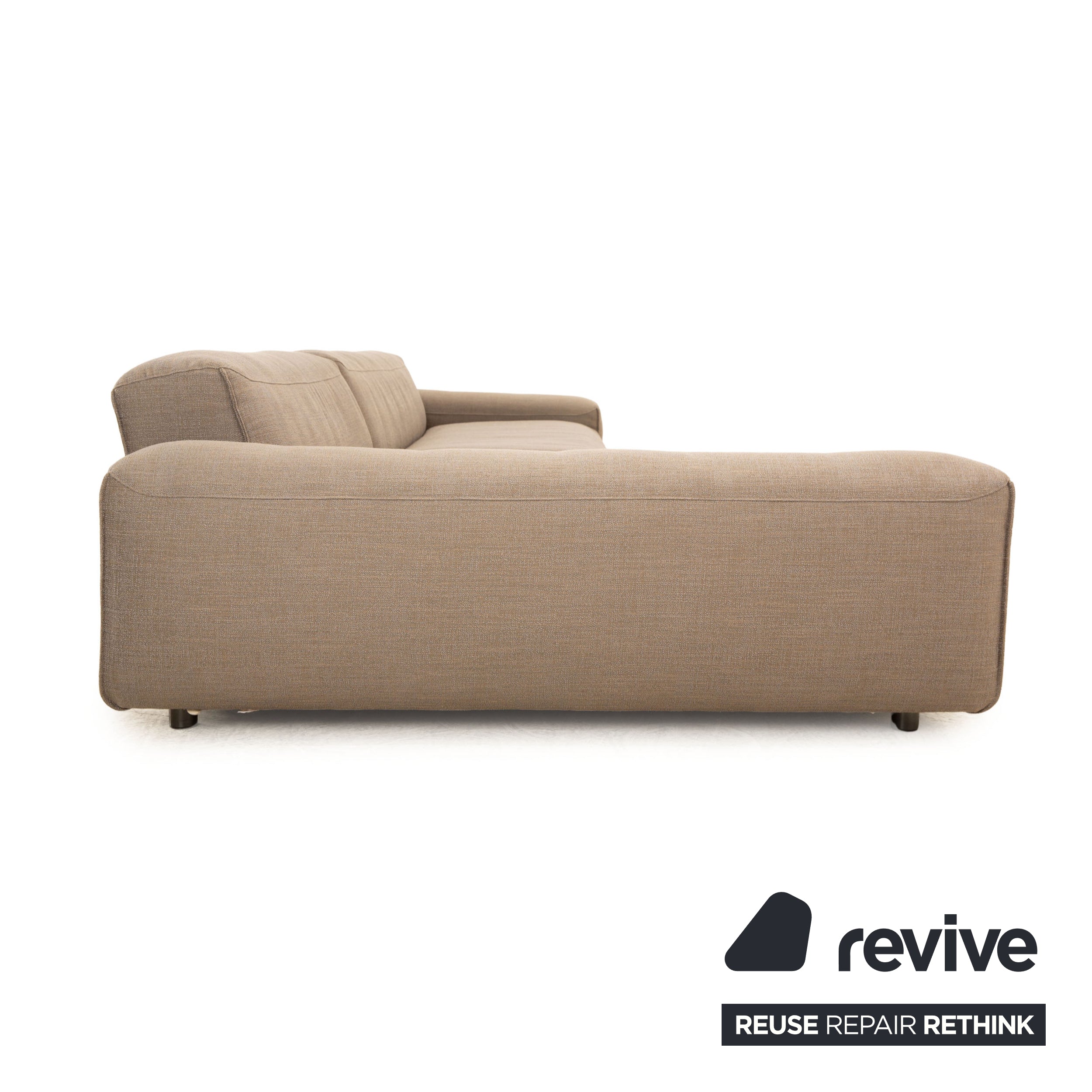 Rolf Benz Mio Fabric Corner Sofa Gray Recamiere Left Sofa Couch