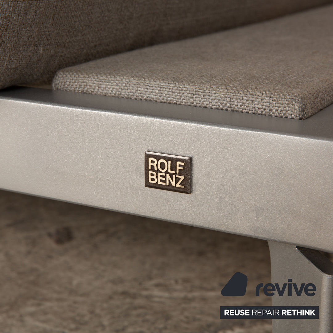 Rolf Benz Nova 340 fabric two-seater gray manual function