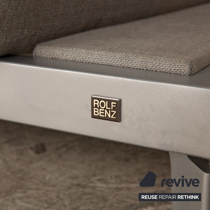 Rolf Benz Nova 340 fabric two-seater gray manual function