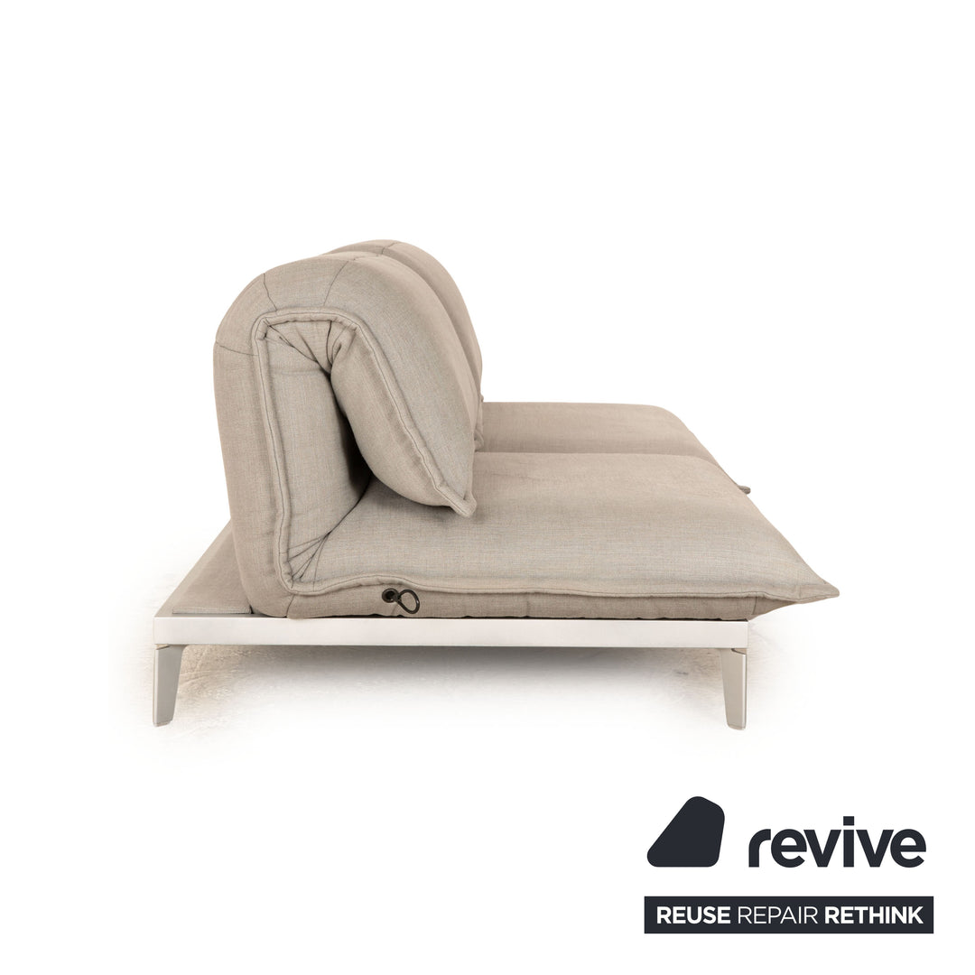 Rolf Benz Nova 340 fabric two-seater gray manual function