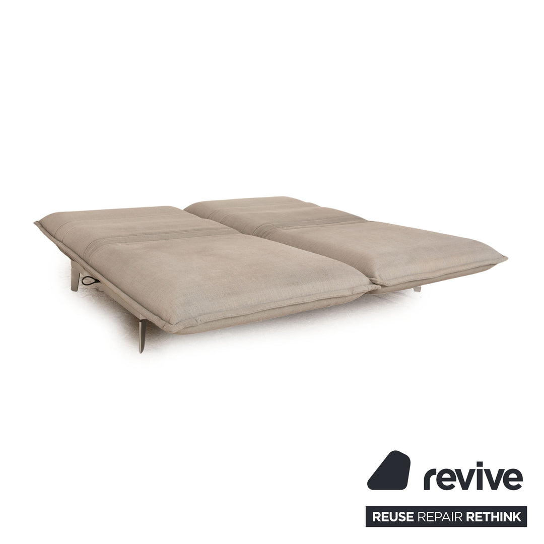 Rolf Benz Nova 340 fabric two-seater gray manual function