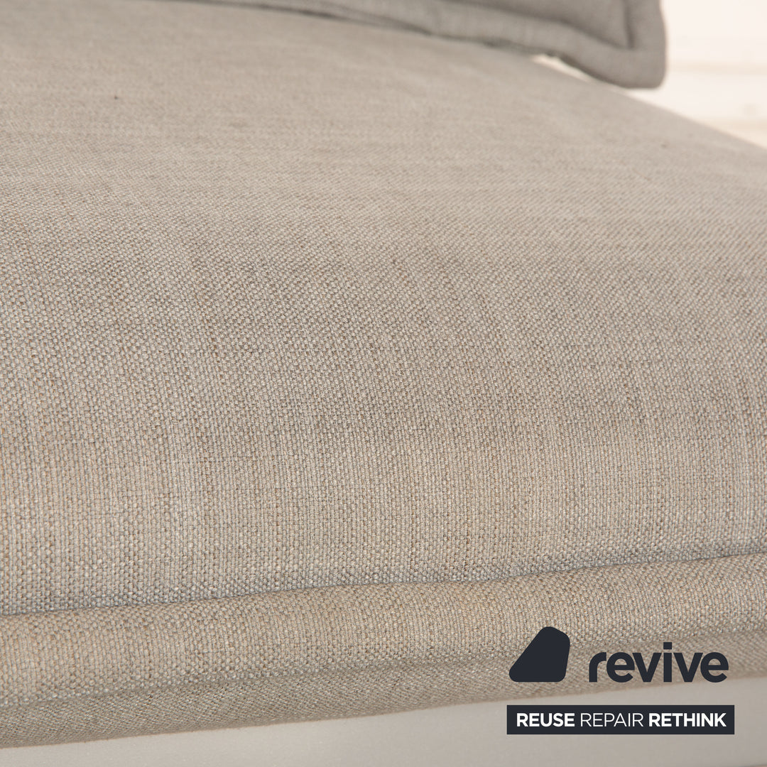 Rolf Benz Nova 340 fabric two-seater gray manual function