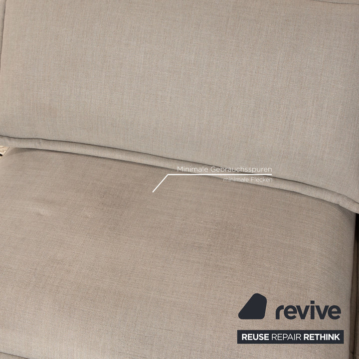 Rolf Benz Nova 340 fabric two-seater gray manual function