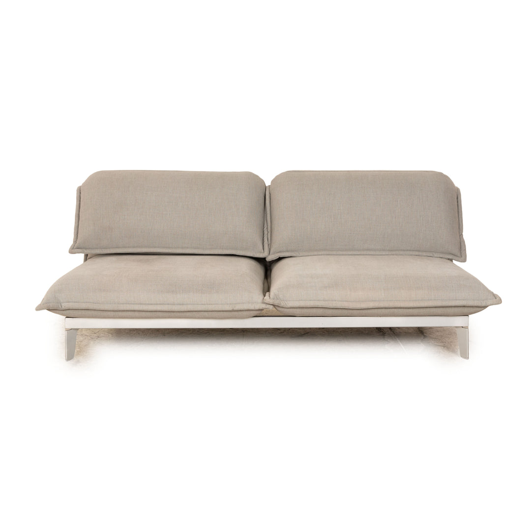 Rolf Benz Nova 340 fabric two-seater gray manual function