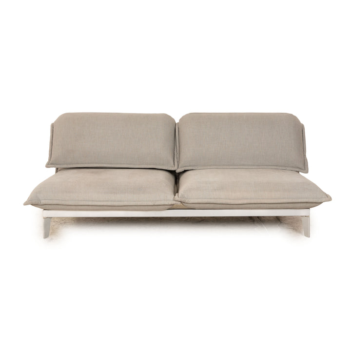 Rolf Benz Nova 340 fabric two-seater gray manual function