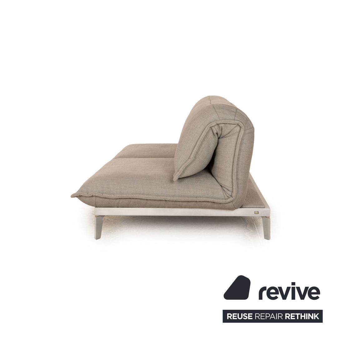 Rolf Benz Nova 340 fabric two-seater gray manual function