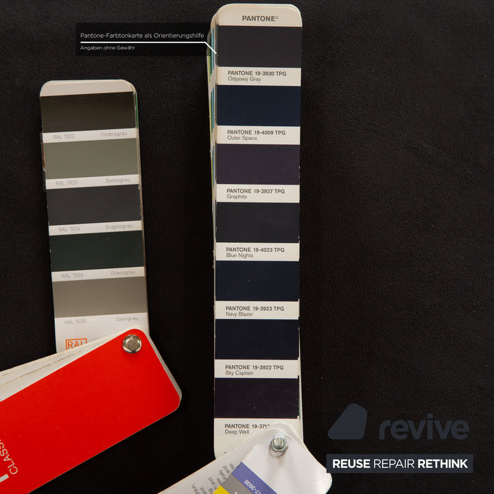 Rolf Benz Nova 340 fabric two-seater sofa couch gray blue manual function sleep function new cover