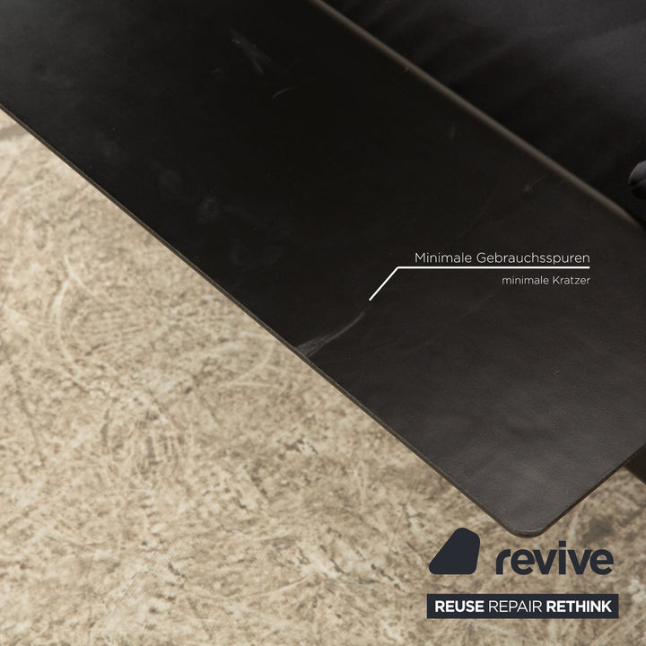 Rolf Benz Nova 340 fabric two-seater sofa couch gray blue manual function sleep function new cover