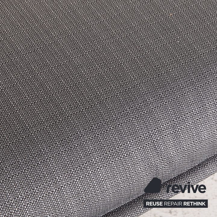 Rolf Benz Nova sofa set gray 1x two-seater 1x armchair function sleeping function