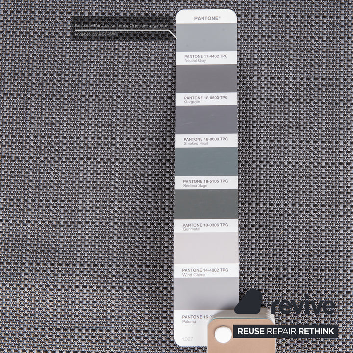 Rolf Benz Nova sofa set gray 1x two-seater 1x armchair function sleeping function