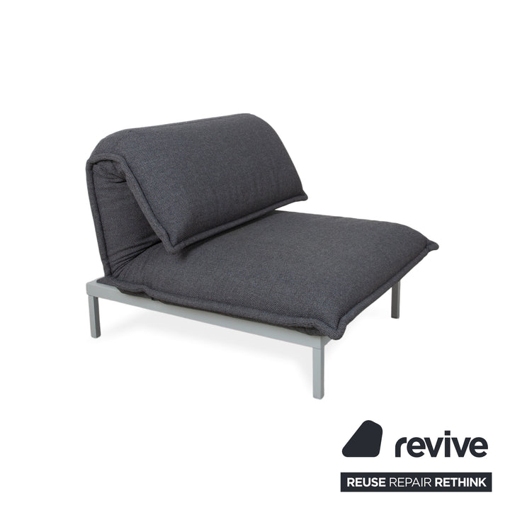 Rolf Benz Nova fabric armchair grey manual function