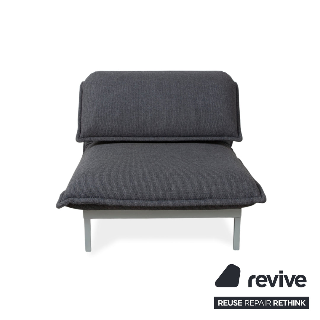 Rolf Benz Nova fabric armchair grey manual function