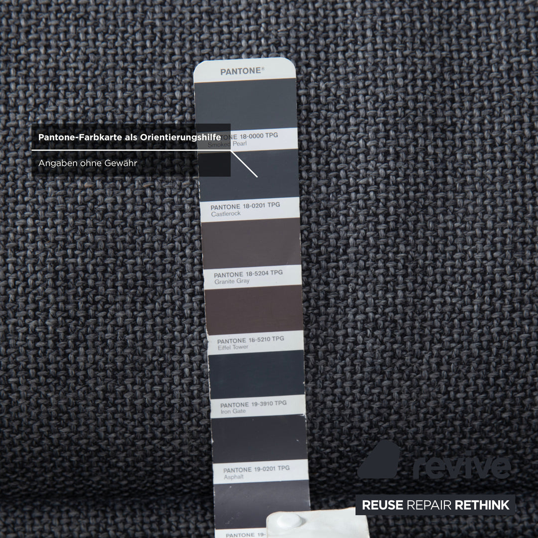 Rolf Benz Nova Stoff Sessel Grau manuelle Funktion