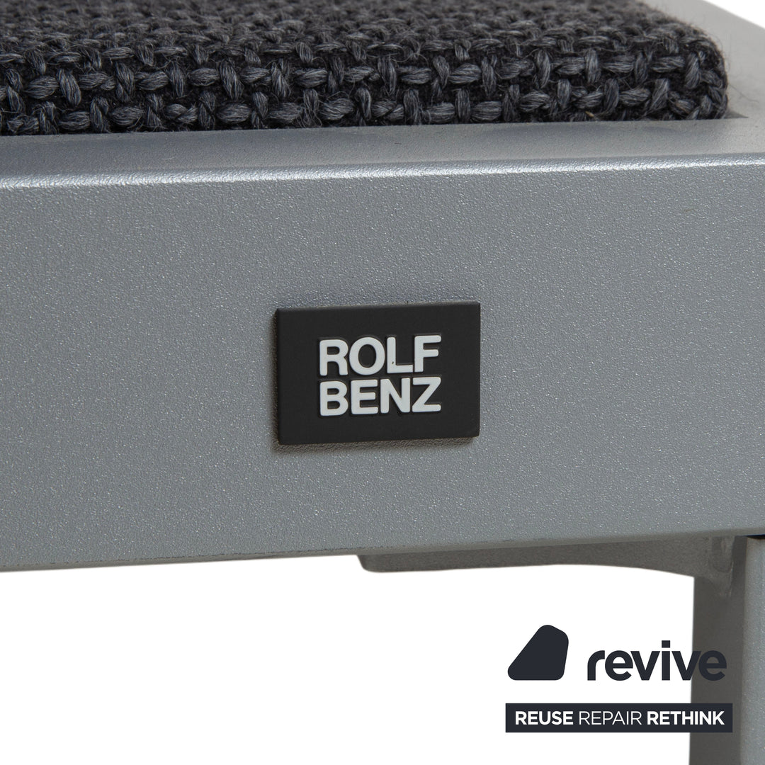 Rolf Benz Nova Stoff Sessel Grau manuelle Funktion