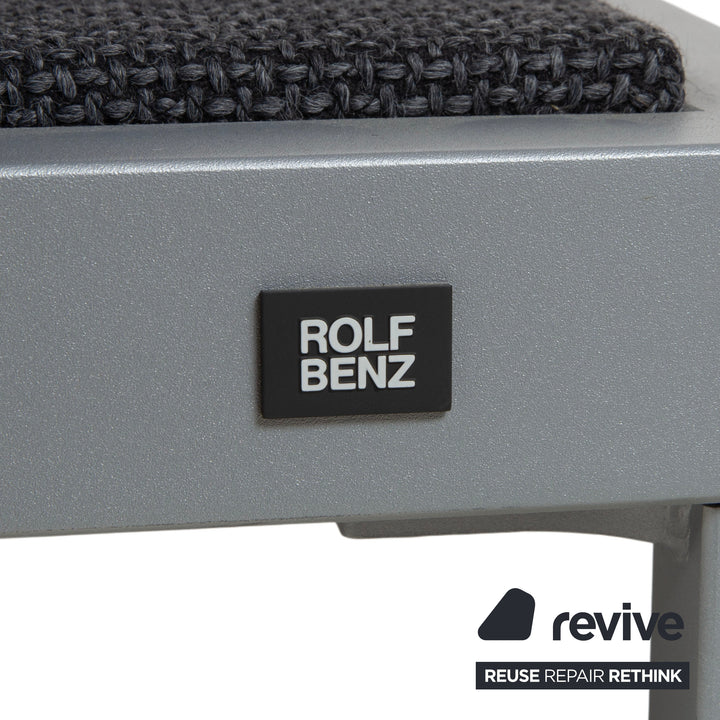 Rolf Benz Nova Stoff Sessel Grau manuelle Funktion