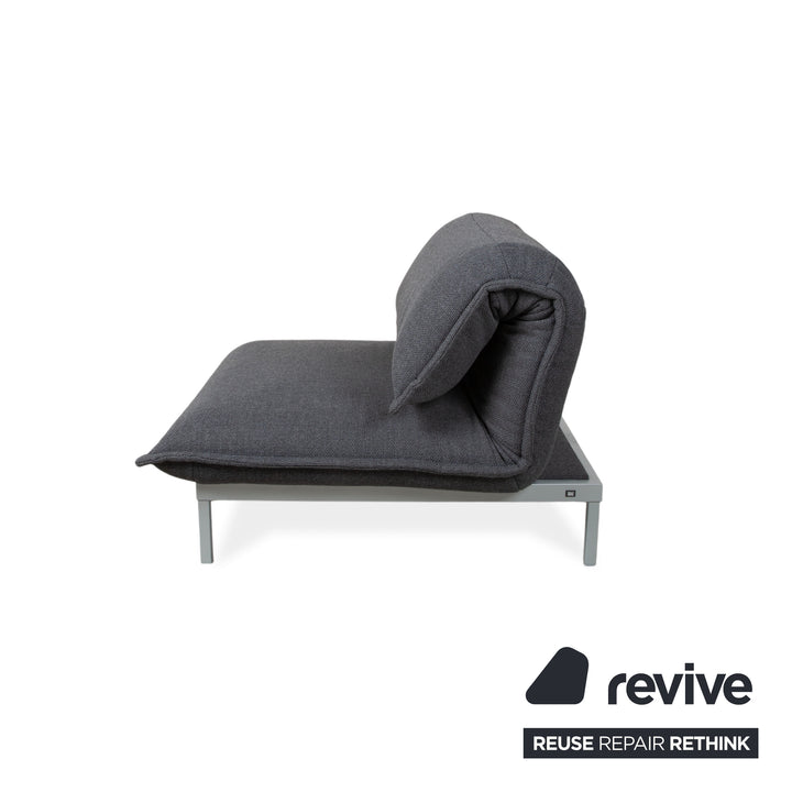Rolf Benz Nova fabric armchair grey manual function