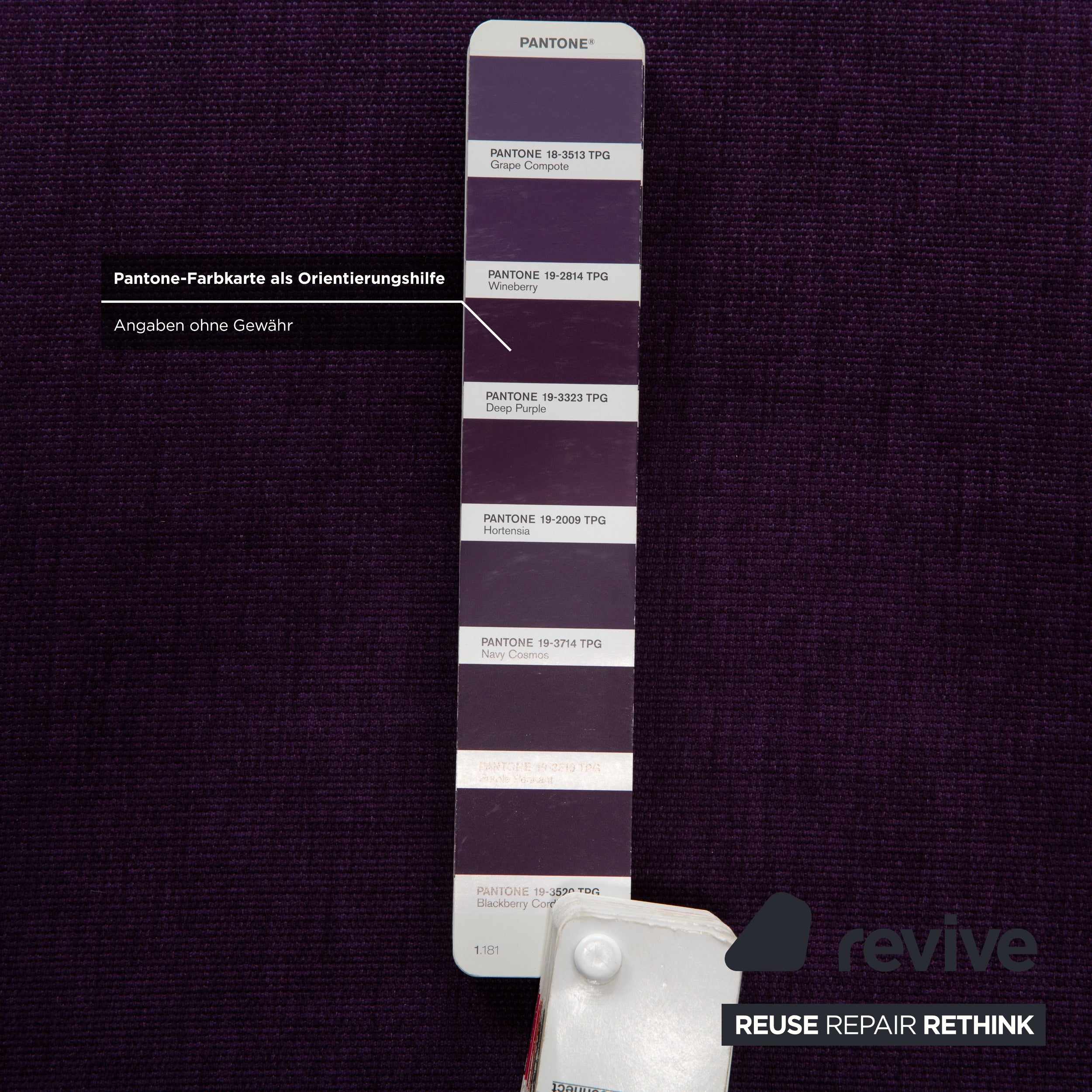 Rolf Benz Nova Stoff Zweisitzer Lila Aubergine manuelle Funktion Sofa Couch