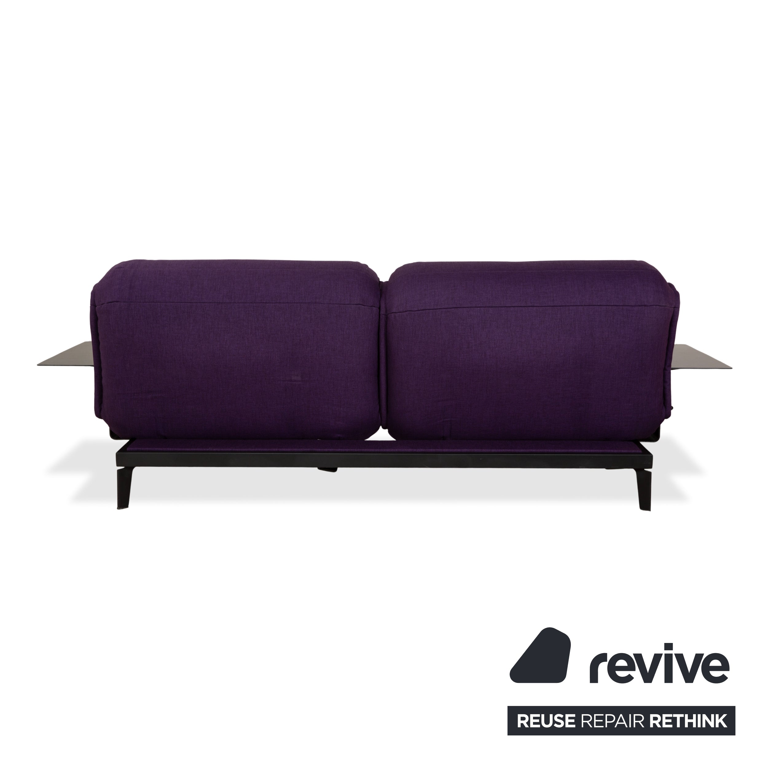 Rolf Benz Nova Stoff Zweisitzer Lila Aubergine manuelle Funktion Sofa Couch