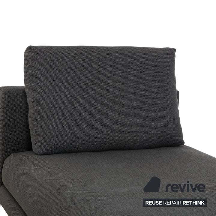Rolf Benz Nuvola fabric 2x lounger coffee table stool grey anthracite