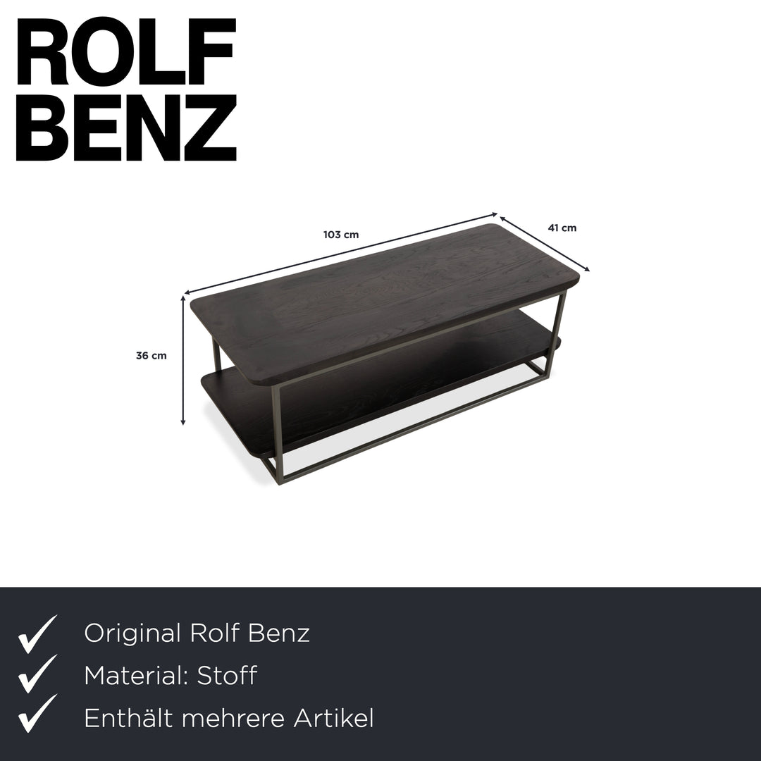 Rolf Benz Nuvola Stoff 2x Liege Couchtisch Hocker Grau Anthrazit