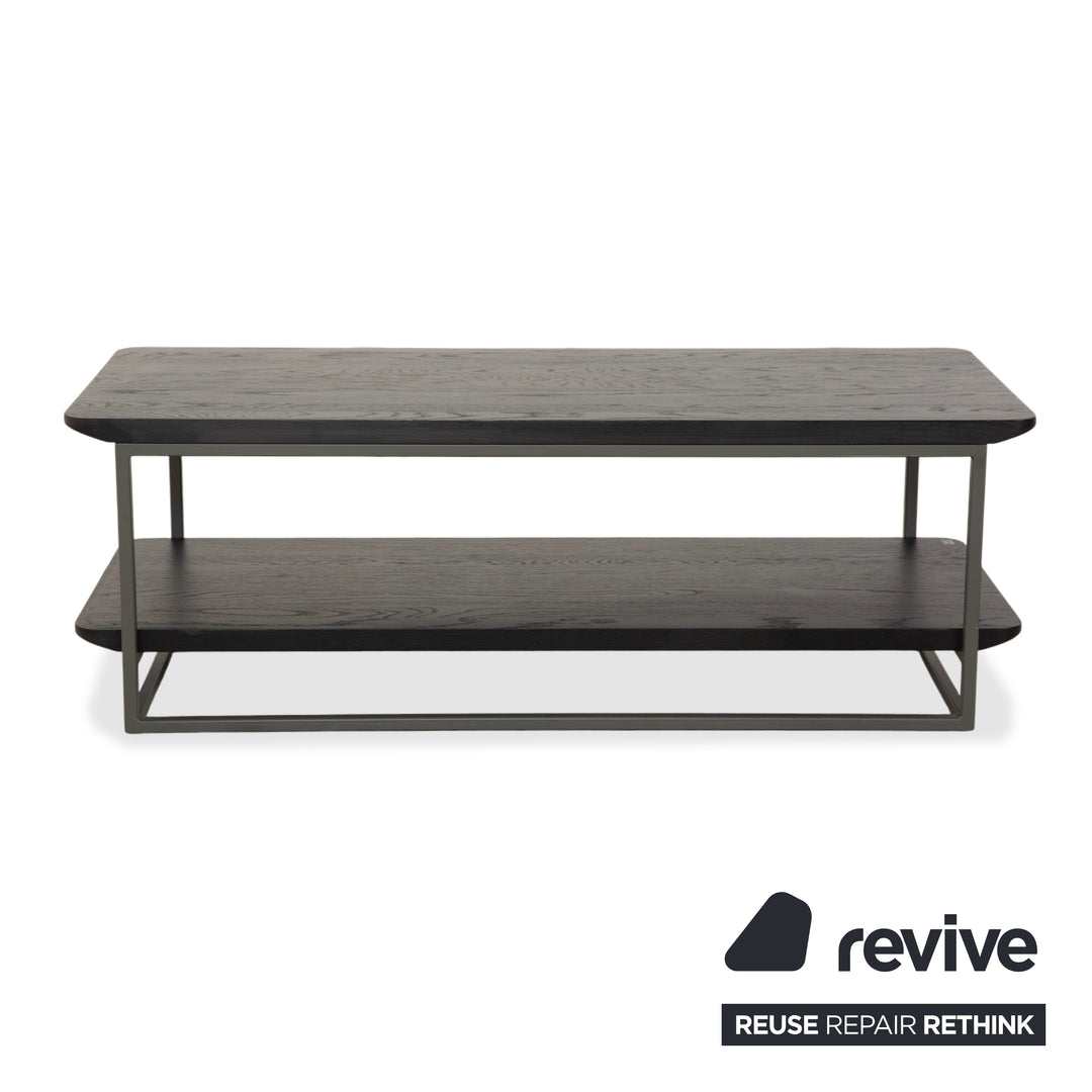 Tissu Rolf Benz Nuvola, 2 chaises longues avec table basse, gris anthracite