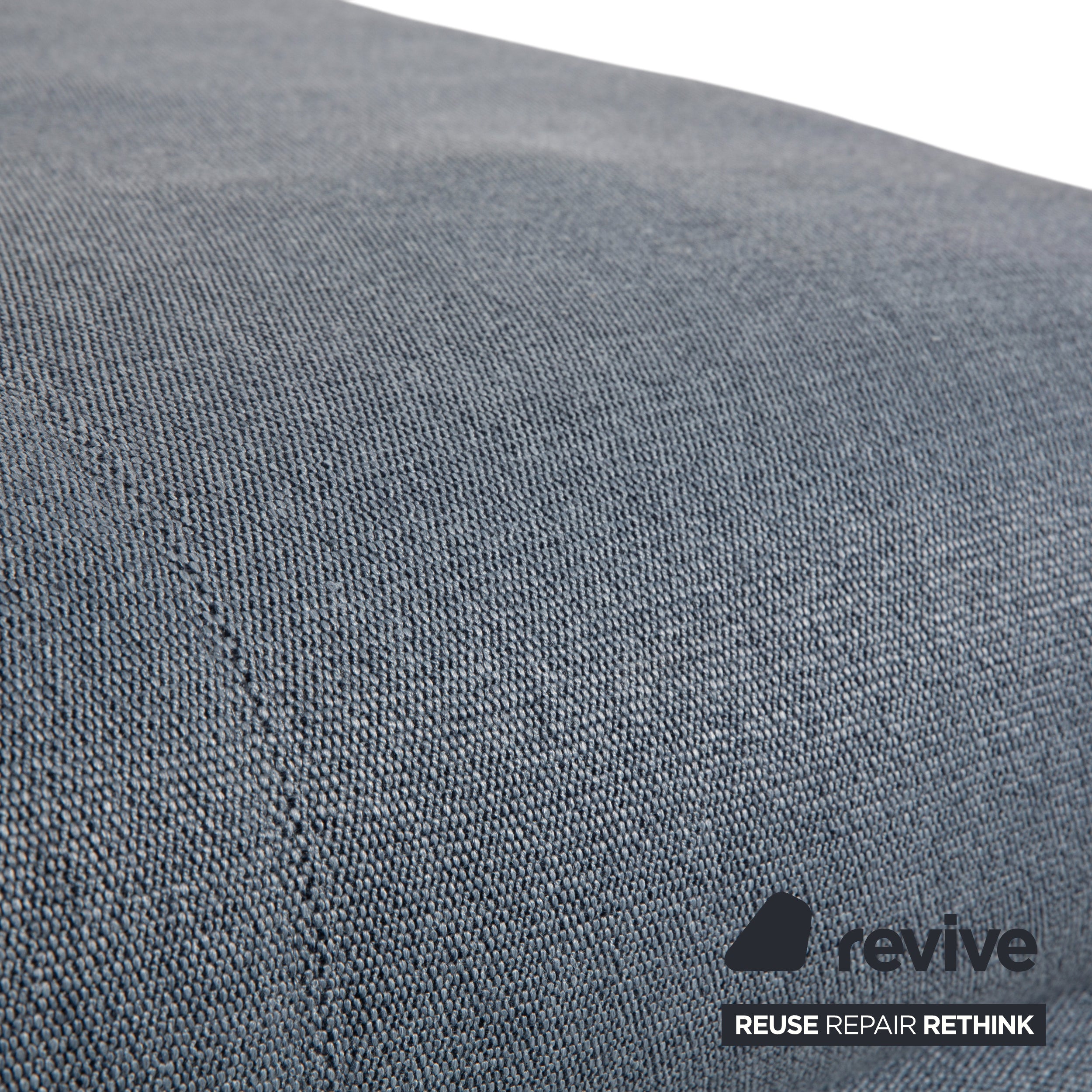 Rolf Benz Nuvola Stoff 2x Liege mit Hocker Grau Blau Anthrazit