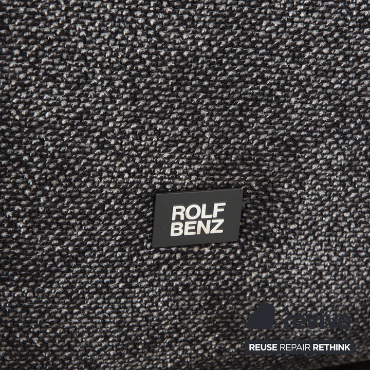 Canapé d'angle en tissu Rolf Benz Nuvola gris avec méridienne droite