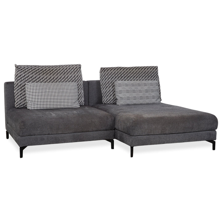 Rolf Benz Nuvola Stoff Ecksofa Grau Sofa Couch