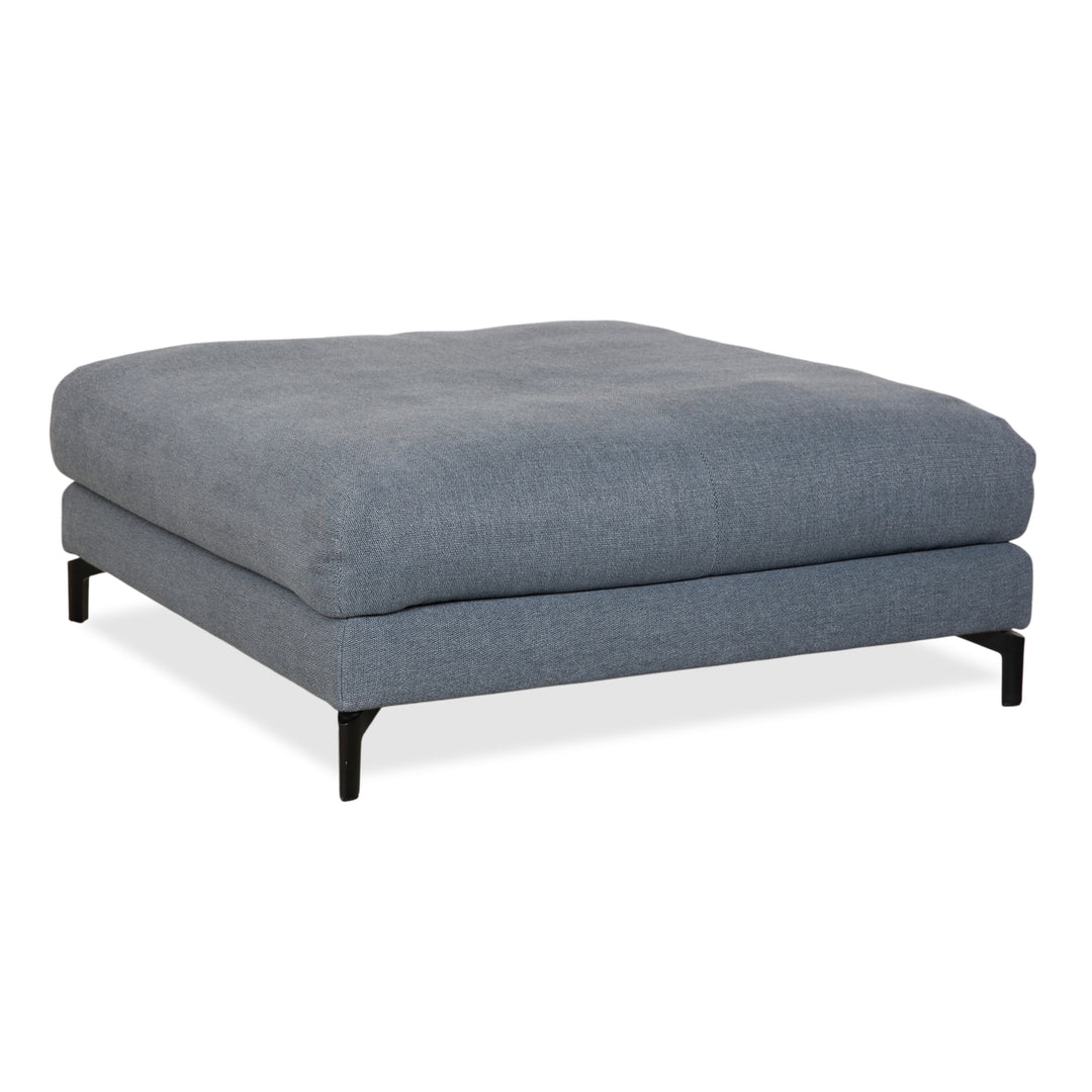 Rolf Benz Nuvola Stoff Hocker Blau Grau