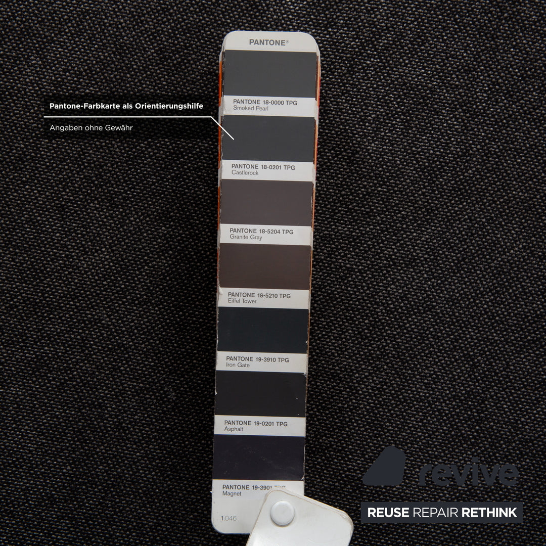 Rolf Benz Nuvola Stoff Holz Viersitzer Couchtisch Beistelltisch Grau Anthrazit Sofa Couch