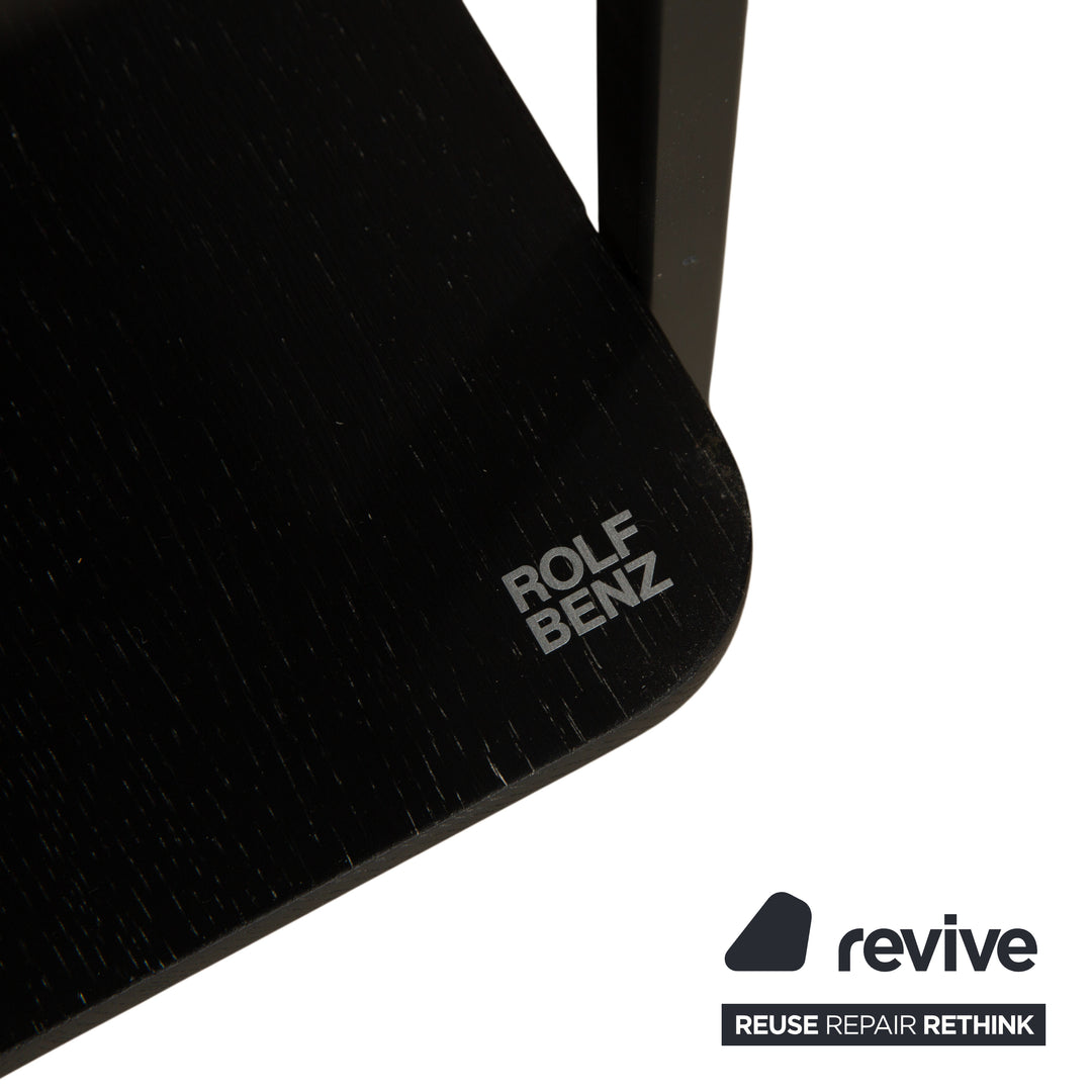 Rolf Benz Nuvola Stoff Holz Viersitzer Couchtisch Beistelltisch Grau Anthrazit Sofa Couch