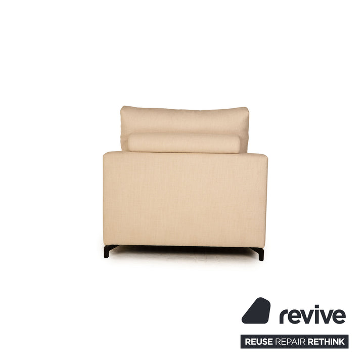 Rolf Benz Nuvola fabric lounger beige cream chaise lounge
