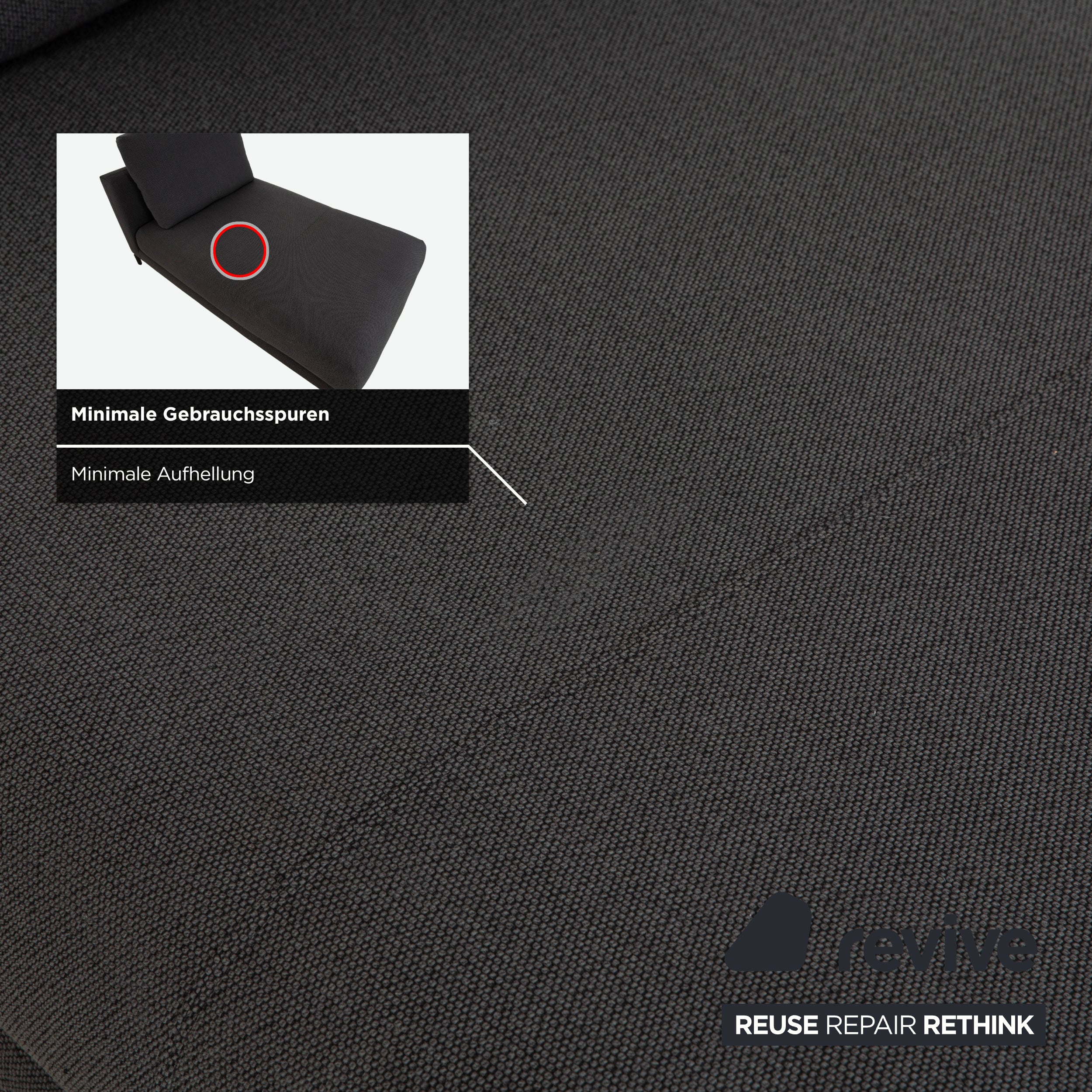 Rolf Benz Nuvola Stoff Liege Grau Anthrazit